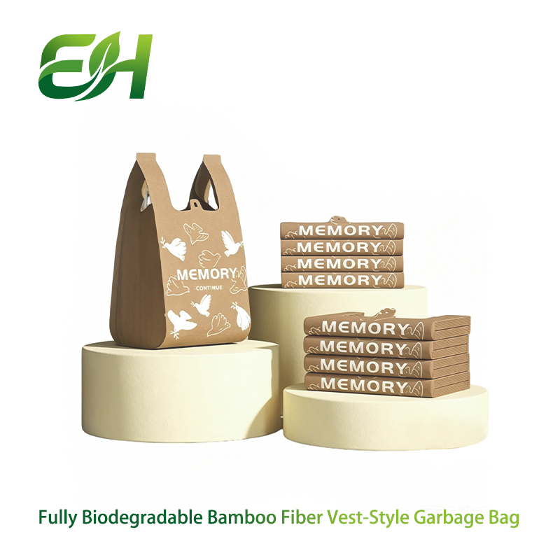 Bamboo fiber vest garbage bag