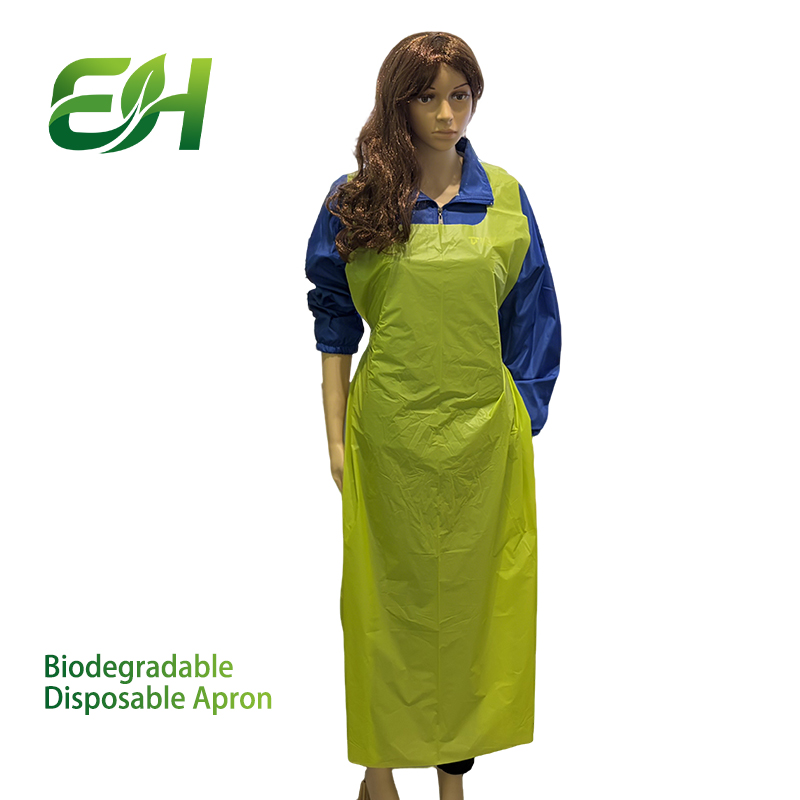Biodegradable disposable apron