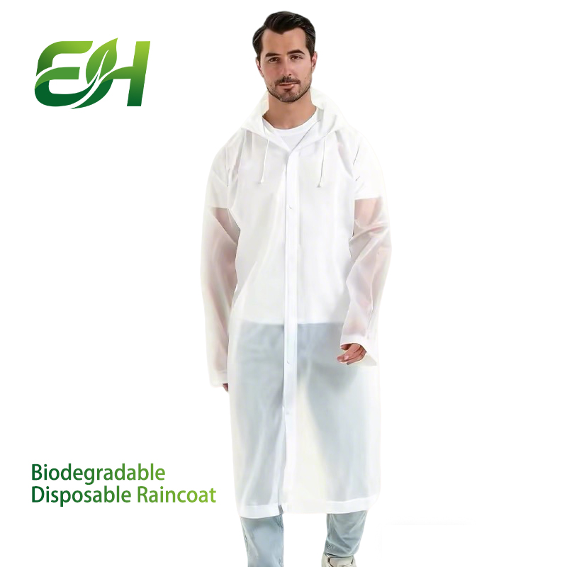 Biodegradable disposable raincoat