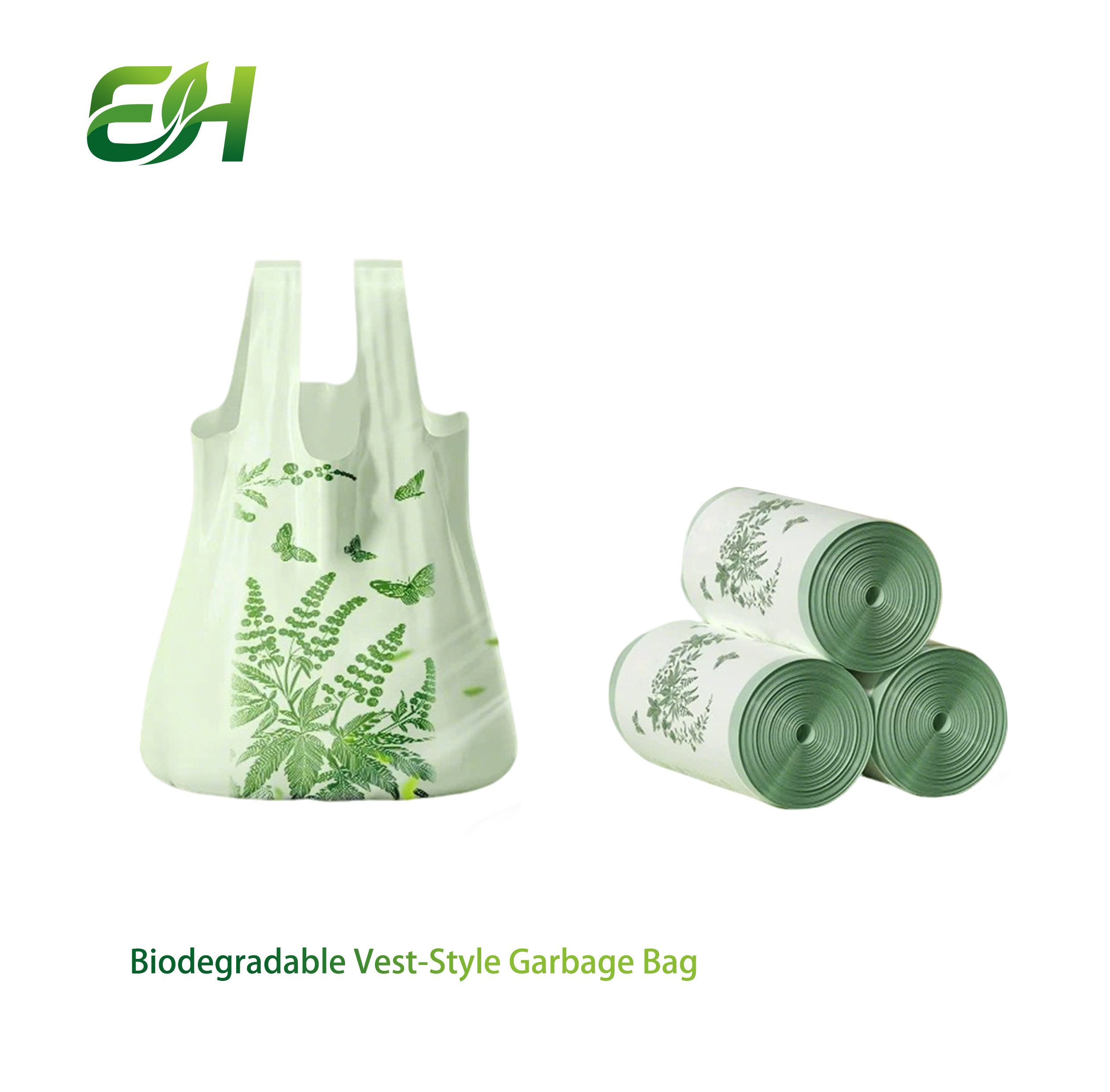 Biodegradable vest garbage bag